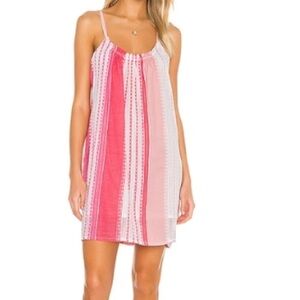 NWOT. LEMLEM ESHAL SWING STRIPED MINI BEACH DRESS